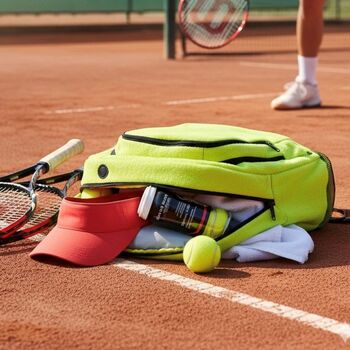 Tennis Rucksack Made From Tennis Ball Material, 6 of 7