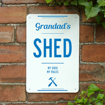 Personalised Metal Garden Shed Sign, 4 of 12