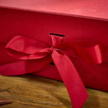 Personalised Luxury A4 Red Gift Box, 4 of 6