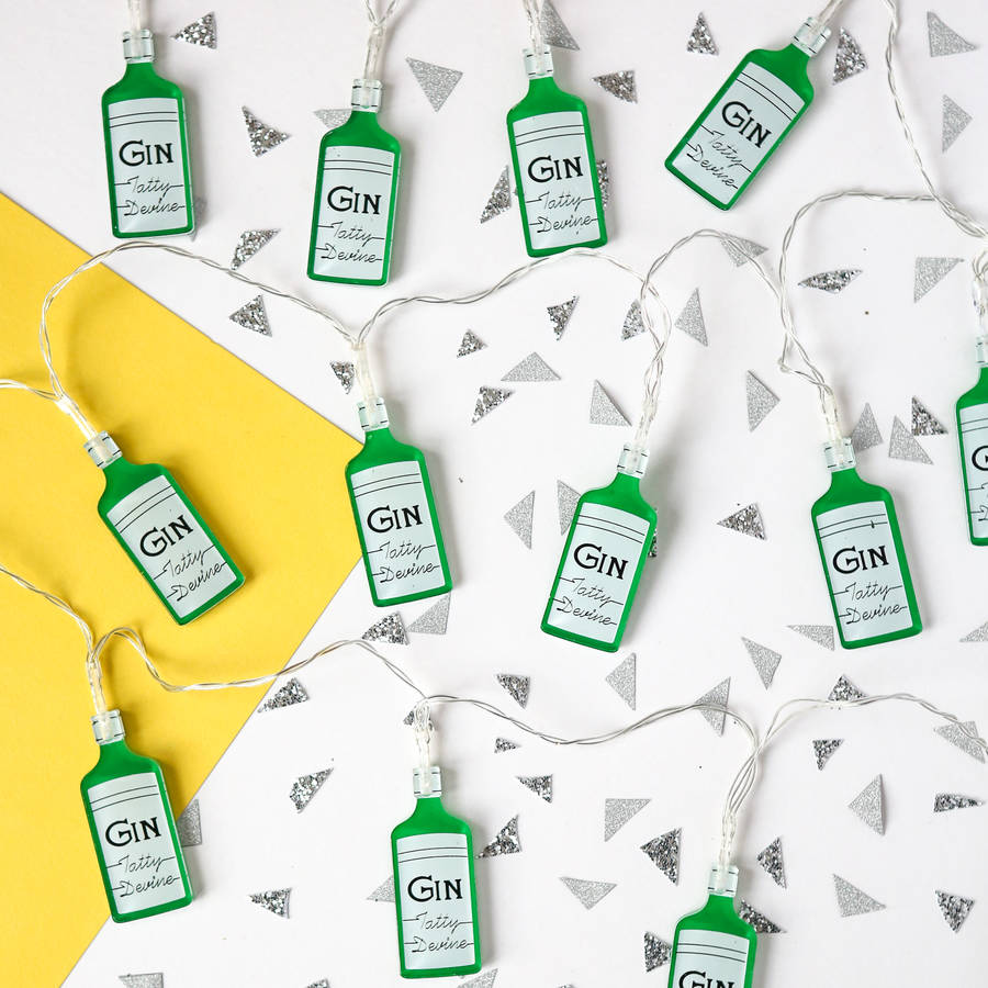 Tatty Devine Gin Bottle Fairy Lights By Berylune