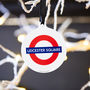 Official Tfl London Tube Stop Hanging Tree Decoration, thumbnail 2 of 4