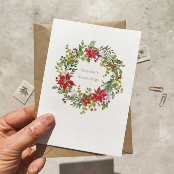 Watercolour Christmas Card Set Of Six, 5 of 5