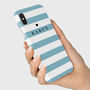 Personalised Blue Stripes Phone Case, thumbnail 6 of 6