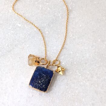 The Trio Lapis Lazuli Necklace, 3 of 9