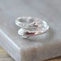 Sterling Silver Plated My Favourite Hug Ring, thumbnail 2 of 4