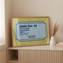 Oasis Live 25 Ticket Art Print / Oasis Customisable Date Wall Art / Wembley Cardiff Edinburgh Manchester Heaton Park, thumbnail 4 of 5