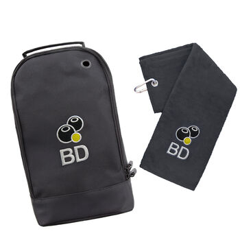 Personalised Bowls Shoe Bag And Towel Set, 6 of 9