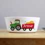 Personalised Tractor Plastic Bowl, thumbnail 4 of 4
