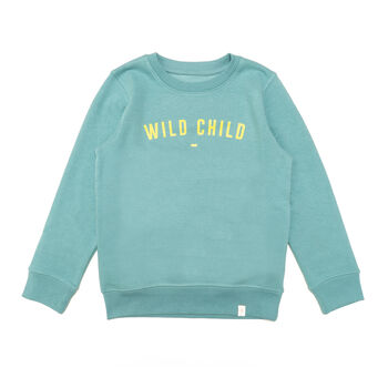 Personalised Wild Child Sweatshirt For Girls And Boys, 2 of 9