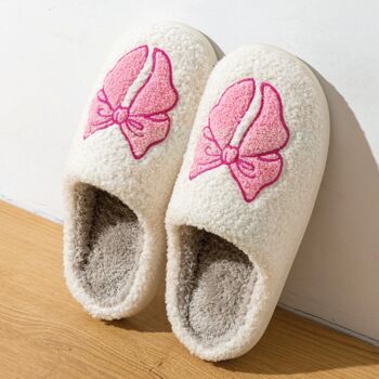 Pink Bow Slippers, 2 of 3