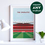 Contemporary Football Stadium Print Gift, Framed Or Unframed, thumbnail 2 of 12