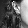 Half Hoop Earrings Gold Vermeil, thumbnail 5 of 6