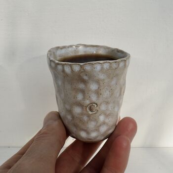 Handmade Personalised Pottery Espresso Cup, 5 of 9
