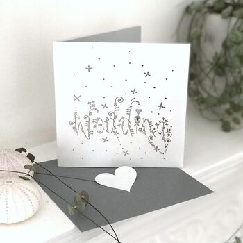 Laser Cut Wedding Word Love Diamond Card, 3 of 12