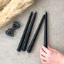 Halloween Bleeding Black Dinner Candles Set Of Four, thumbnail 5 of 10