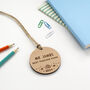 Personalised Teacher Gift Tag Decoration, thumbnail 4 of 6