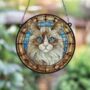 Cat Ragdoll Stained Glass Effect Suncatcher, thumbnail 3 of 3