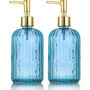 Two Pack Versatile Glass Soap Dispenser Bottle Pump, thumbnail 6 of 12