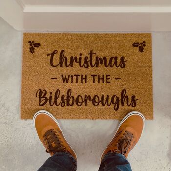 Personalised Christmas Door Mat, 2 of 2