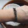 Black Obsidian Crystal Bracelet – Adjustable Cord, thumbnail 4 of 6