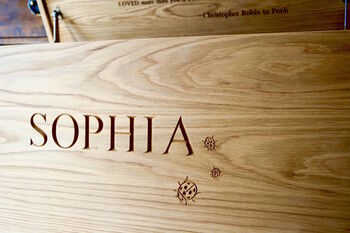Personalised Oak Toy Box, 12 of 12