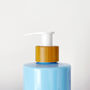 Refillable Blue Plastic Bottle With Minimalist Label, thumbnail 4 of 8