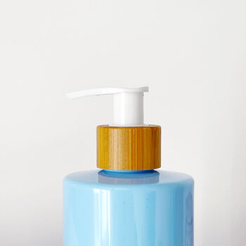 Refillable Blue Plastic Bottle With Minimalist Label, 4 of 8