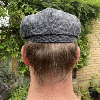 Paper Boy Cap, Baker Boy Hat, Tweed Peaky Blinders Hat, 4 of 6
