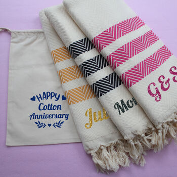 Personalised Soft Cotton Sofa Throw Blanket, 8 of 10