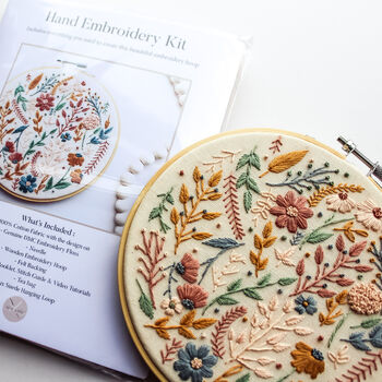 Spring Bloom Floral Hand Embroidery Kit, 4 of 6