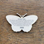 Marbled White Butterfly Wooden Christmas Decoration, thumbnail 3 of 4