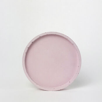 Round Pink Concrete Trinket Dish, 2 of 4