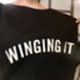 Ladies 'Winging It' Slounge Sweatshirt, thumbnail 4 of 7