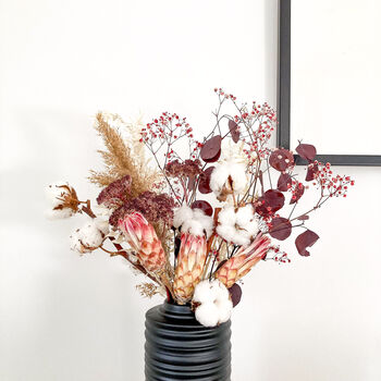 Cotton And Protea Preserved Flower Bouquet, 4 of 4
