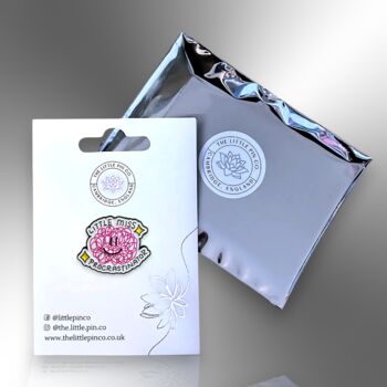 Little Miss Procrastinator Enamel Pin Badge, 5 of 8