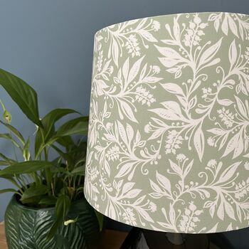 Oxford Green Botanical Leaves Empire Lampshades, 2 of 9