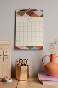 2025 Illustrated Graphic Patterned Wall Calendar, 3 of 12