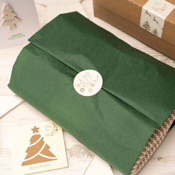 Unisex Ribbon Stripe Fudge Knitted Baby Gift Box, 12 of 12