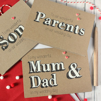 Personalised Parents Wedding Day Card, For Mum And Dad, 3 of 7