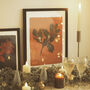 Illustrated Holly Christmas Print, Unframed, thumbnail 1 of 4
