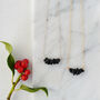 925 Silver Black Obsidian Semi Precious Stone Necklace, thumbnail 4 of 6