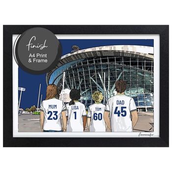 Tottenham Hotspurs Personalised Stadium Print Or Card, 9 of 10
