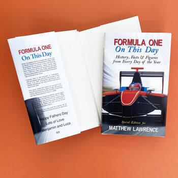 Personalised Formula One On This Day History Book, 4 of 7