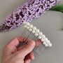 Pearl Bridal Hair Comb For Weddings, thumbnail 1 of 13