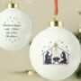 Personalised Nativity Bauble, thumbnail 1 of 3