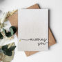 Star Missing You Plantable Seed Card, thumbnail 1 of 2