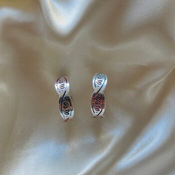 Silver Colourful Dna Muslim Band Adjustable Toe Ring, 4 of 6