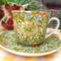 Large Cup And Saucer In William Morris Golden Lily Design, thumbnail 1 of 9