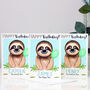 Personalised Sloth Relation Birthday Card, thumbnail 5 of 9