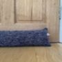 Personalised Blue Draught Excluder Cushion, thumbnail 1 of 3